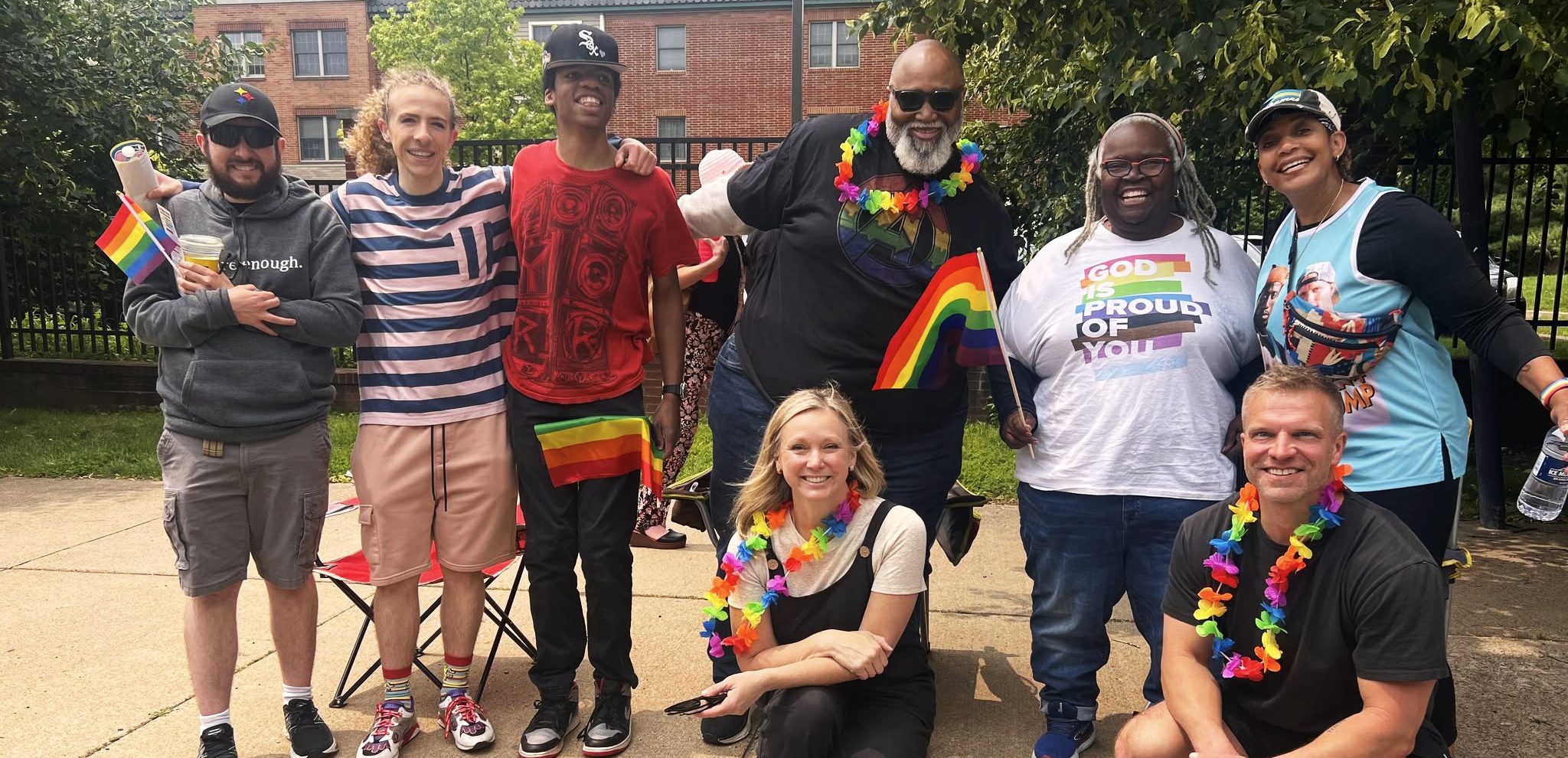 Members of Cityview Church at the Pride parade in Pittsburgh, PA
